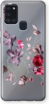Case Company® - Samsung Galaxy A21s hoesje - Mooie bloemen - Soft Cover Telefoonhoesje - Bescherming aan alle Kanten en Schermrand
