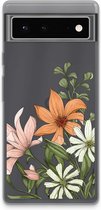 Case Company® - Google Pixel 6 hoesje - Floral bouquet - Soft Cover Telefoonhoesje - Bescherming aan alle Kanten en Schermrand