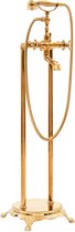 vidaXL Badkuipkraan vrijstaand 99,5 cm roestvrij staal goudkleurig  VDXL_145095