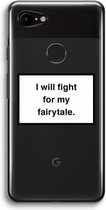 Case Company® - Google Pixel 3 hoesje - Fight for my fairytale - Soft Cover Telefoonhoesje - Bescherming aan alle Kanten en Schermrand