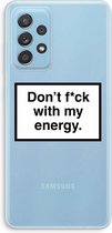 Case Company® - Samsung Galaxy A73 hoesje - My energy - Soft Cover Telefoonhoesje - Bescherming aan alle Kanten en Schermrand