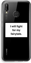 Case Company® - Huawei P20 Lite hoesje - Fight for my fairytale - Soft Cover Telefoonhoesje - Bescherming aan alle Kanten en Schermrand