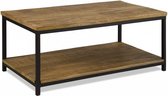 salontafel Jeremy 110 x 60 cm staal/hout bruin