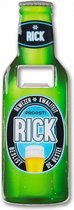 flesopener Rick 8,5 x 6 cm staal groen/zwart
