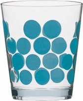 drinkbeker Dot Dot 420 ml blauw/transparant