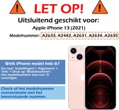 Hoes voor iPhone 13 Hoesje Shock Proof Zwart - Hoes voor iPhone 13 Hoesje Zwart Case Shock - Hoes voor iPhone 13 Zwart Shock Proof Back Case