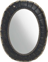 PTMD Seldor Ovale Spiegel - 35 x 4 x 60 cm - Ijzer - Grijs