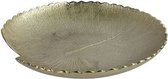 ornament schaal Dyon 57 x 12 cm nikkel goud