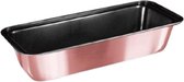 broodvorm I-Rose 33 x 14 cm staal/RVS roze