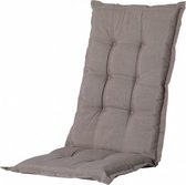 tuinstoelkussen Panama 123 x 50 cm polykatoen taupe