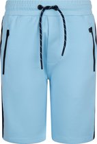 Indian Blue jongens korte joggingbroek met bies Soft Blue