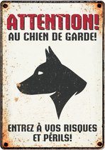 waakbord hond Au Chien De Garde 21 x 14 cm (FR)