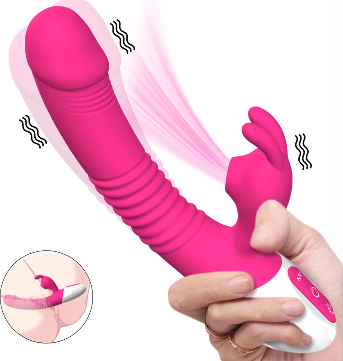 Goedkoopste TipsToys Rabbit Tarzan Vibrator Dildo's voor Vrouwen - Sekspeeltjes - Vibrators voor Vrouwen Sex Toys