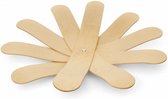 fruitschaal Boomerang 34,8 x 5,5 cm hout naturel