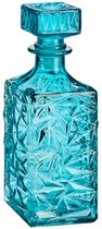 decanteerkaraf Whisky 8 x 15 cm 1 liter turquoise