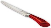 vleesmes 20 cm RVS rood/zilver