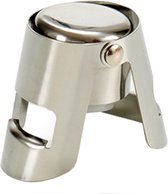 champagnestopper 11 x 4,2 x 14 cm RVS zilver