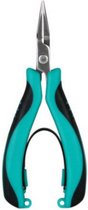 platbektang 12 x 6,4 cm staal turquoise/zwart