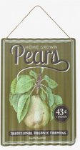 wandbord Pears 1,3 x 28 x 40 cm staal groen