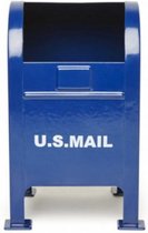 pennenhouder US Mail 8,6 x 13,2 cm staal blauw