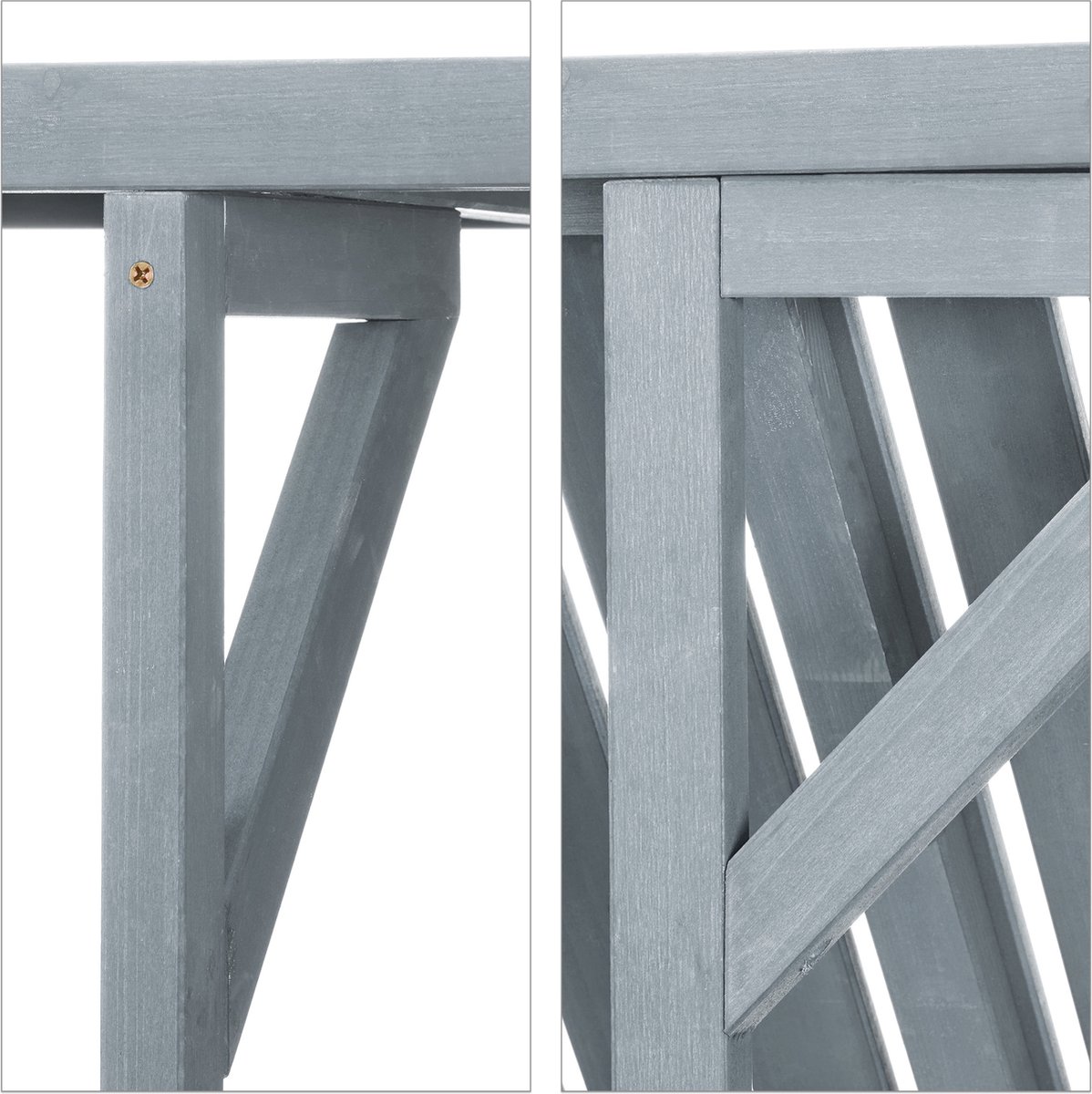 Balkontafel - hangend - inklapbaar - verstelbaar - 55 x 70 x 65 cm - hout thumbnail 6