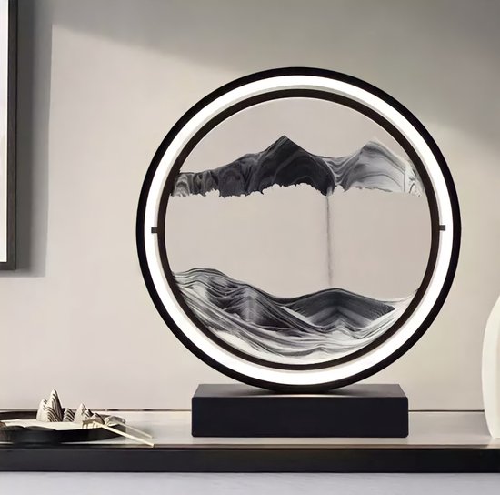 3D Dynamische zandkunst, vloeibare beweging, bewegend zandkunstbeeld