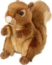 Pluche rode Eekhoorn knuffel van 18 cm - Dieren speelgoed knuffels cadeau - Knuffeldieren