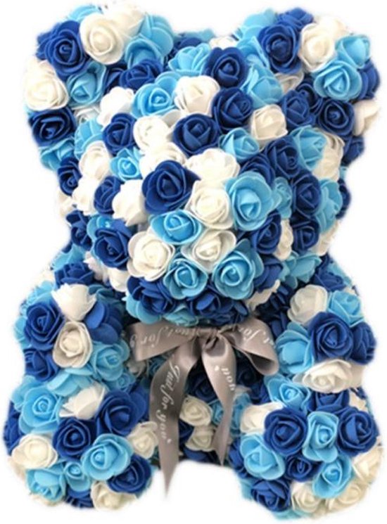 Kunstbloem - Rozen Teddy Beer 25 cm - Rose Bear - Rose Teddy - Liefde - Moederdag - Verjaardag - Valentijn Cadeau