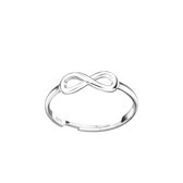 Teenringen | Zilveren teenring, infinityteken