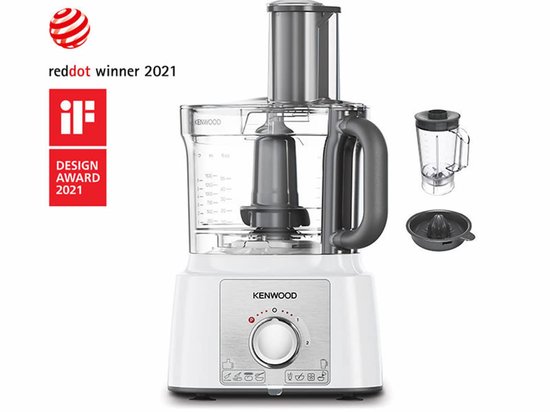Kenwood Multipro Express FDP65.450WH - Foodprocessors - Wit - 1000 Watt - 3 Liter mengkom