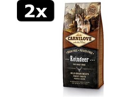 2x CARNILOVE REINDEER ADULT 12KG