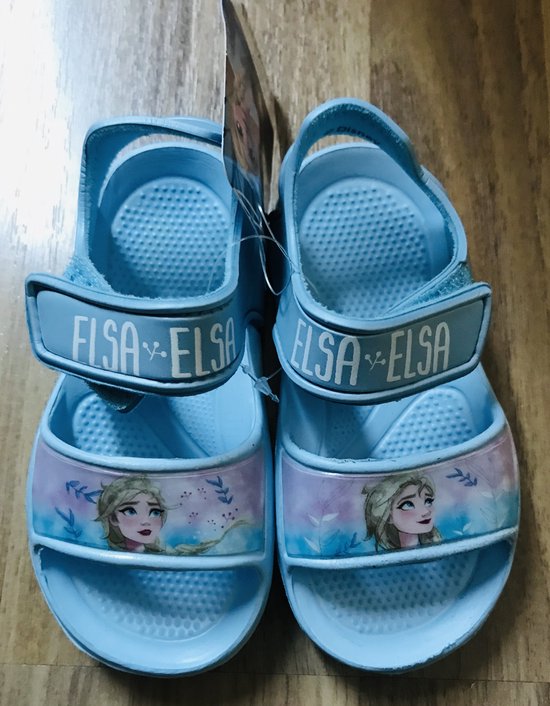 Fruitig vacuüm hartstochtelijk Disney sandalen Frozen II, meisjes EVA lichtblauw, maat 22-23 | bol.com