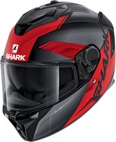 Shark Spartan Gt Blank Mat Bcl. Micr. Black Anthracite Red Kar M