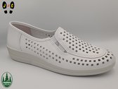 Franken dames mocassin, F112 Wit, Maat 40