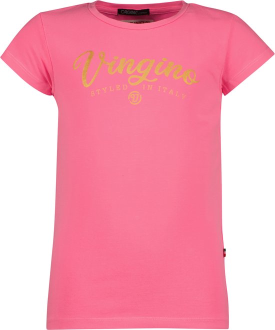 Vingino G-LOGO-TEE-RNSS Meisjes T-shirt - Maat 110