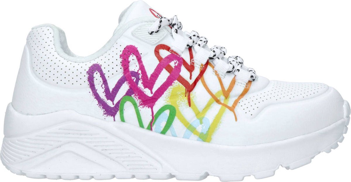 Skechers Uno Light Love Brights Sneaker Vrouwen Wit