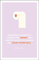 Walljar - Toilet Paper Roll - Muurdecoratie - Canvas schilderij