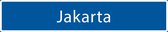 Straatnaambord Jakarta| Straatnaambord stad| Verkeersbord Jakarta| Verkeersborden | Straatnaambord origineel | Verkeersborden Steden
