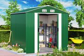 DUB Schuur groen metaal 257x205x177,5cm