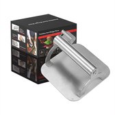 Hamburgerpers - Antiaanbaklaag - met handvat - Roestvrijstalen burgerpers - Beef Rundvlees BBQ Grill Patty Making Tools - Keukenaccessoires