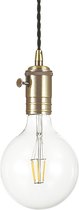 Ideal Lux Doc - Hanglamp Modern - Zwart - H:223.5cm   - E27 - Voor Binnen - Metaal - Hanglampen -  Woonkamer -  Slaapkamer - Eetkamer