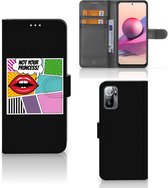 Telefoonhoesje Xiaomi Redmi Note 10/10T 5G | Poco M3 Pro Bookcase Popart Princess