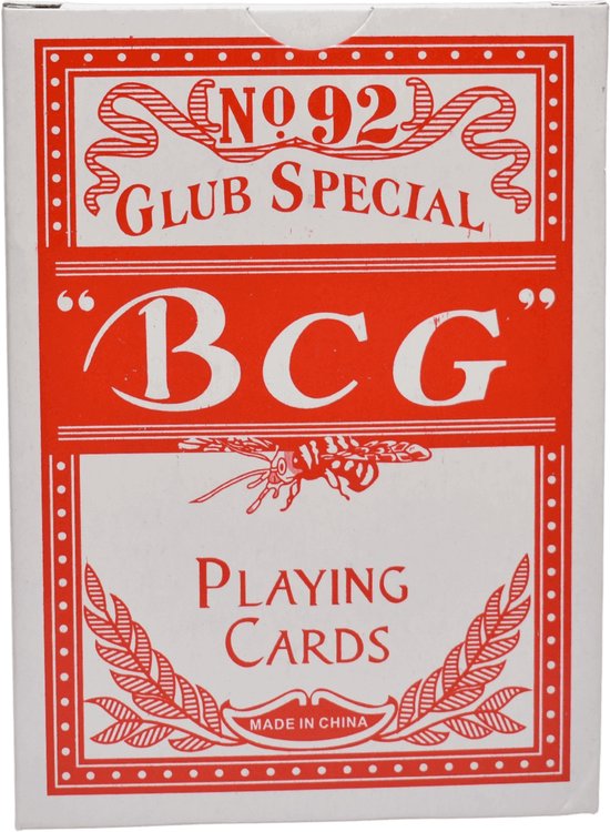 Afbeelding van het spel BCG Poker Kaarten No. 92 Club Special Rood