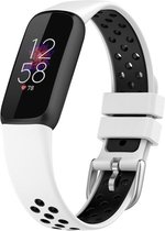 DrPhone FVS3 TPU Siliconen Polsband – Armband – Sportband Geschikt voor Fitbit Luxe – Wit