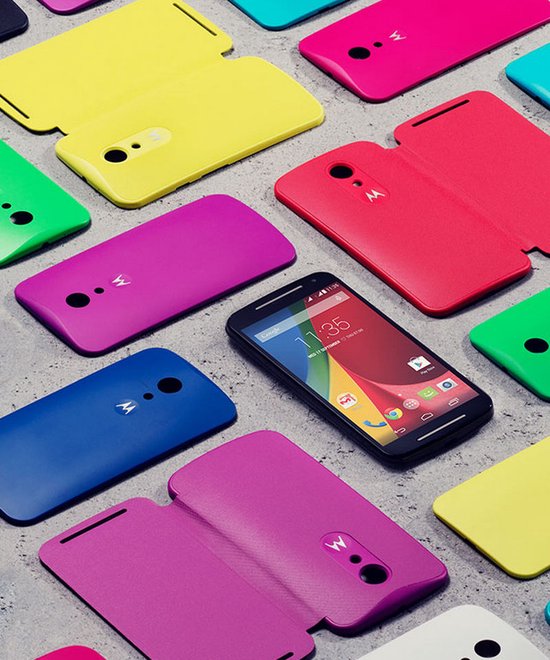 Shell Motorella Motorola Shell Moto G 2nd Gen. - Donkerblauw | bol