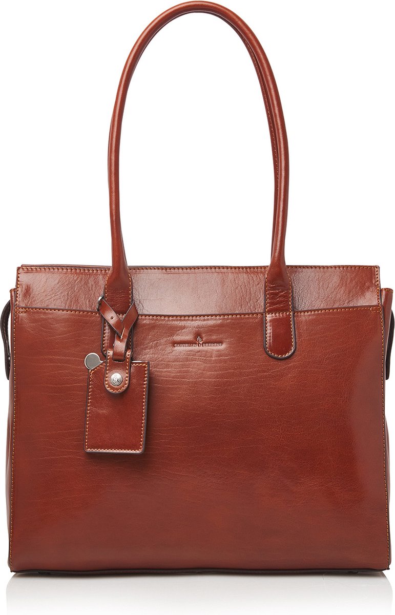 Castelijn & Beerens - Gaucho Ellen Schoudertas 15,6" RFID | Cognac