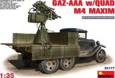 Gaz-Aaa With Quad M-4 Maxim - Scale 1/35 - Mini Art - MIT35177