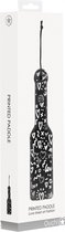 Printed Paddle - Love Street Art Fasion - Black - Bondage Toys black