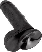 7 Inch Cock - With Balls - Black - Realistic Dildos black