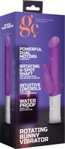 Rotating Bunny Vibrator - Purple - Silicone Vibrators